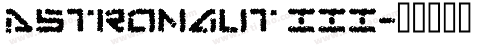 Astronaut III字体转换